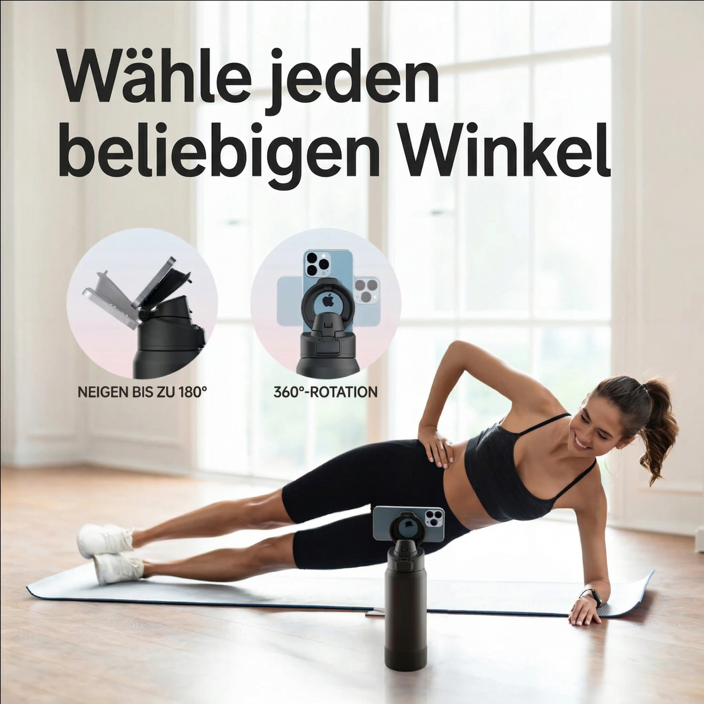MagBottle - Gym, Küche, Büro - dein Handy immer perfekt im Blick