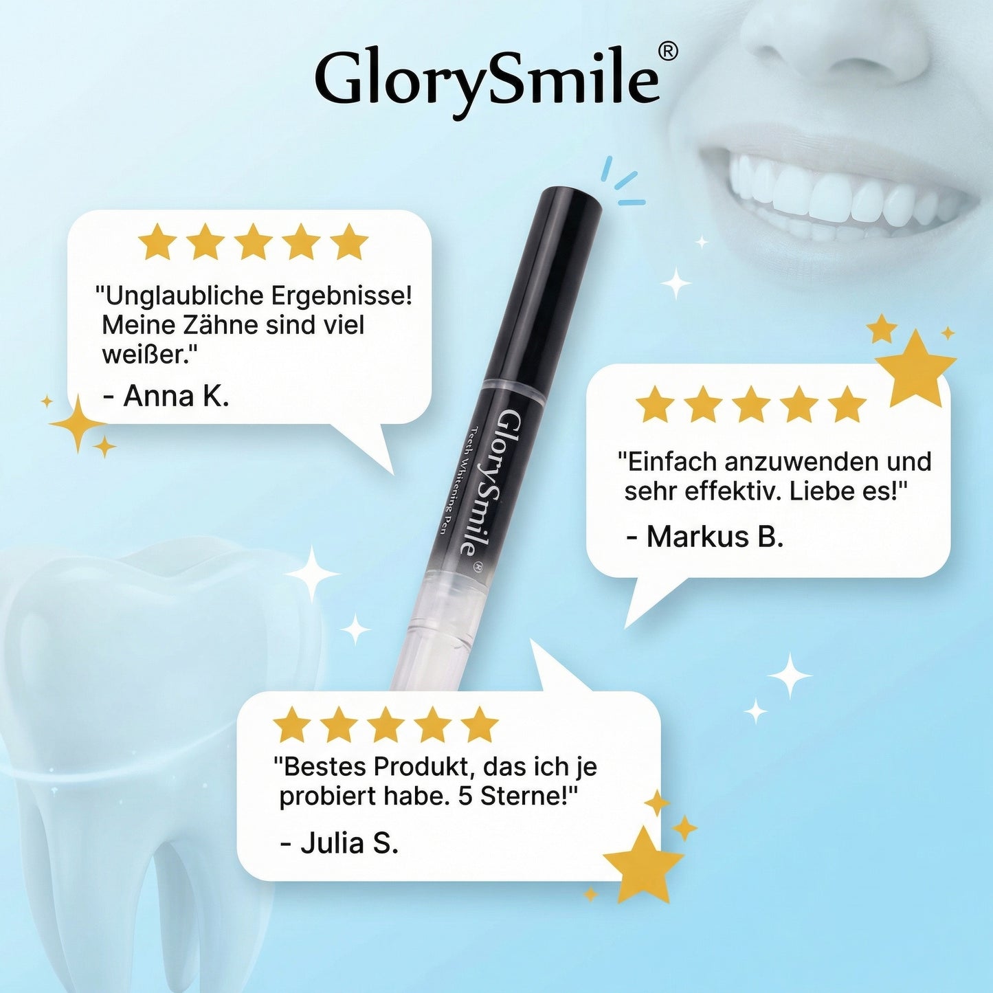 GlorySmile - Weisse Zähne, Schönes Lächeln