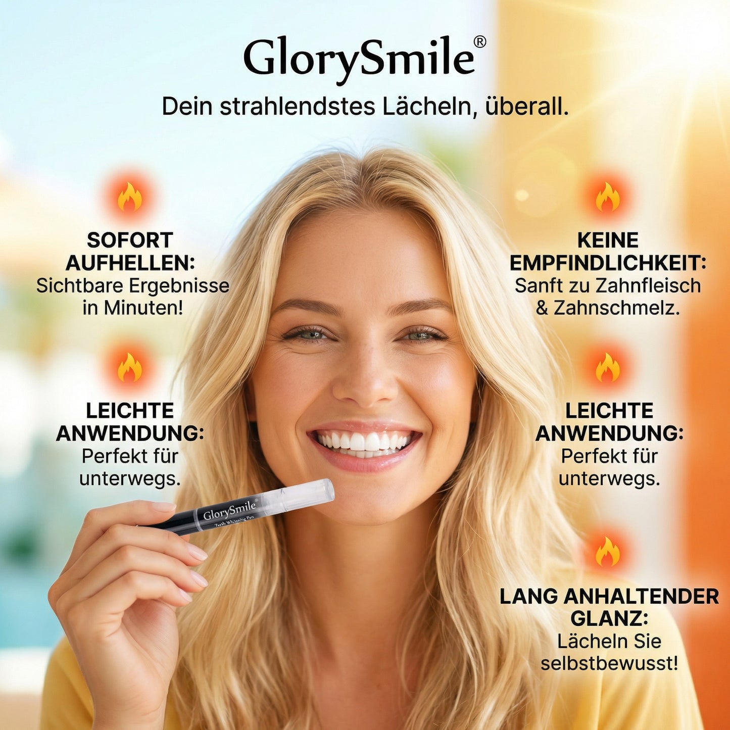 GlorySmile - Weisse Zähne, Schönes Lächeln