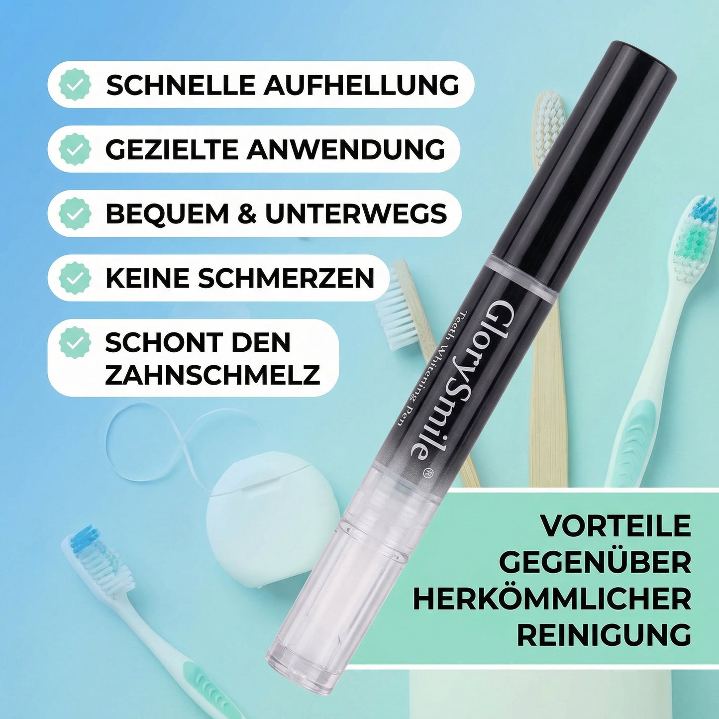 GlorySmile - Weisse Zähne, Schönes Lächeln