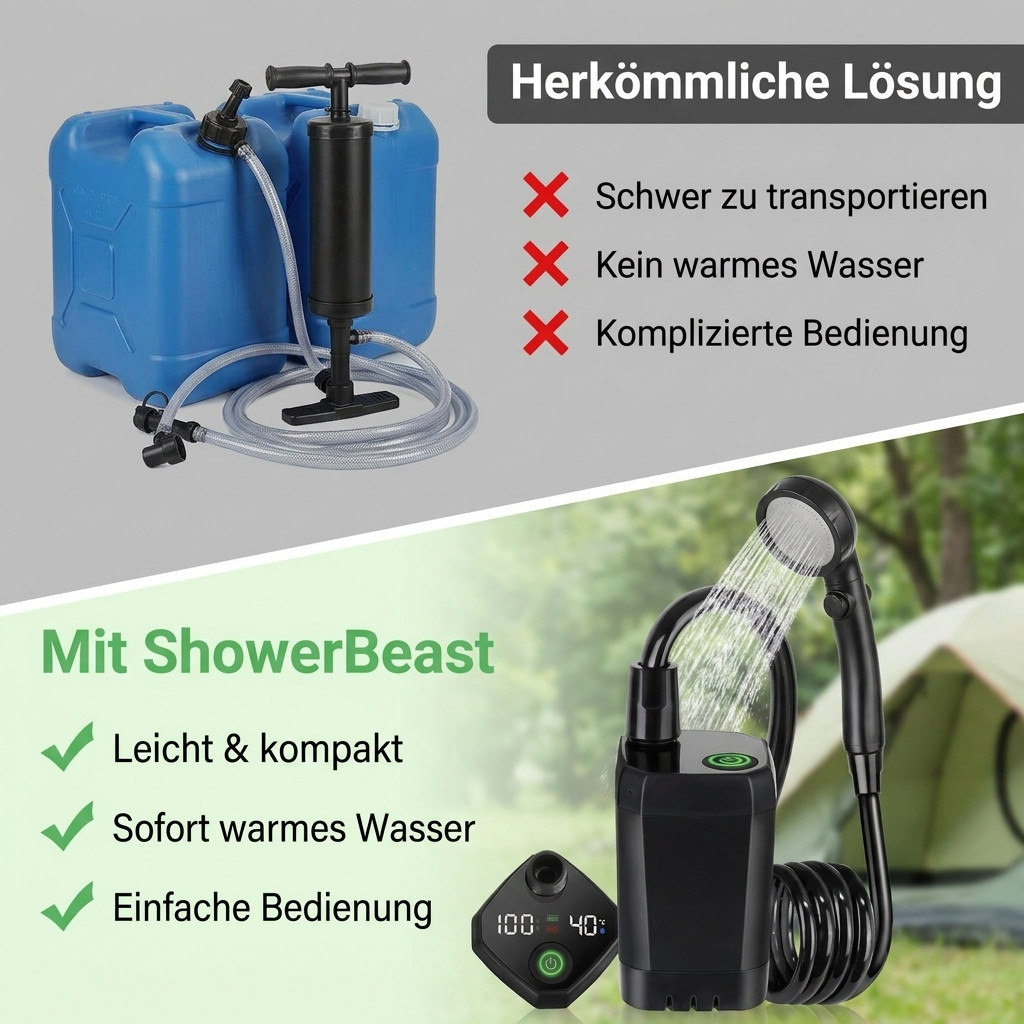 ShowerBeast - Fühl dich sauber. Überall. Jederzeit.