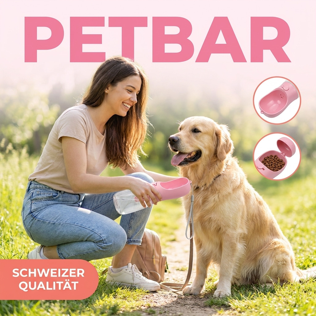 PETBAR - Vergiss einfache Näpfe – Diese 2-in-1 Flasche ist ein Gamechanger!
