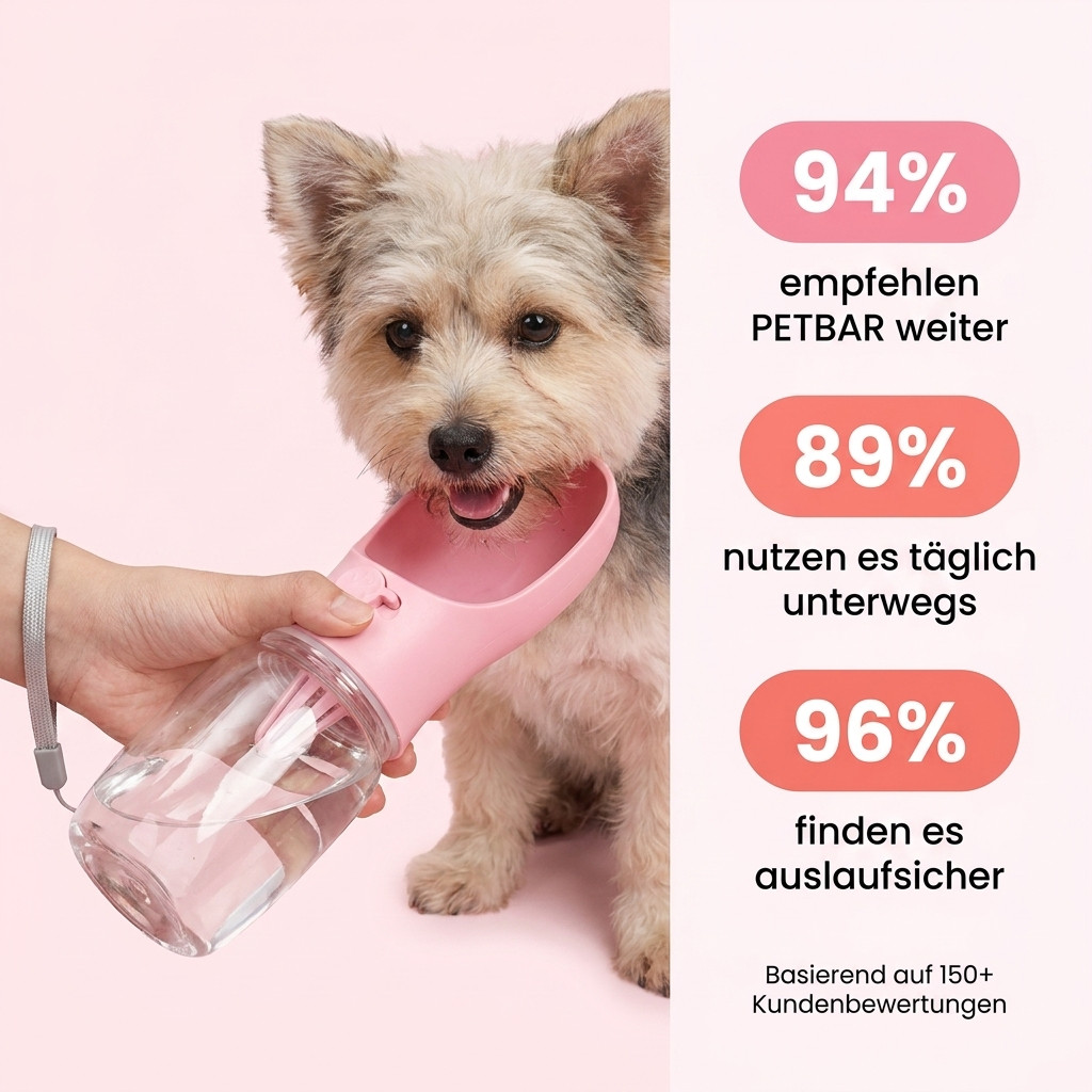 PETBAR - Vergiss einfache Näpfe – Diese 2-in-1 Flasche ist ein Gamechanger!