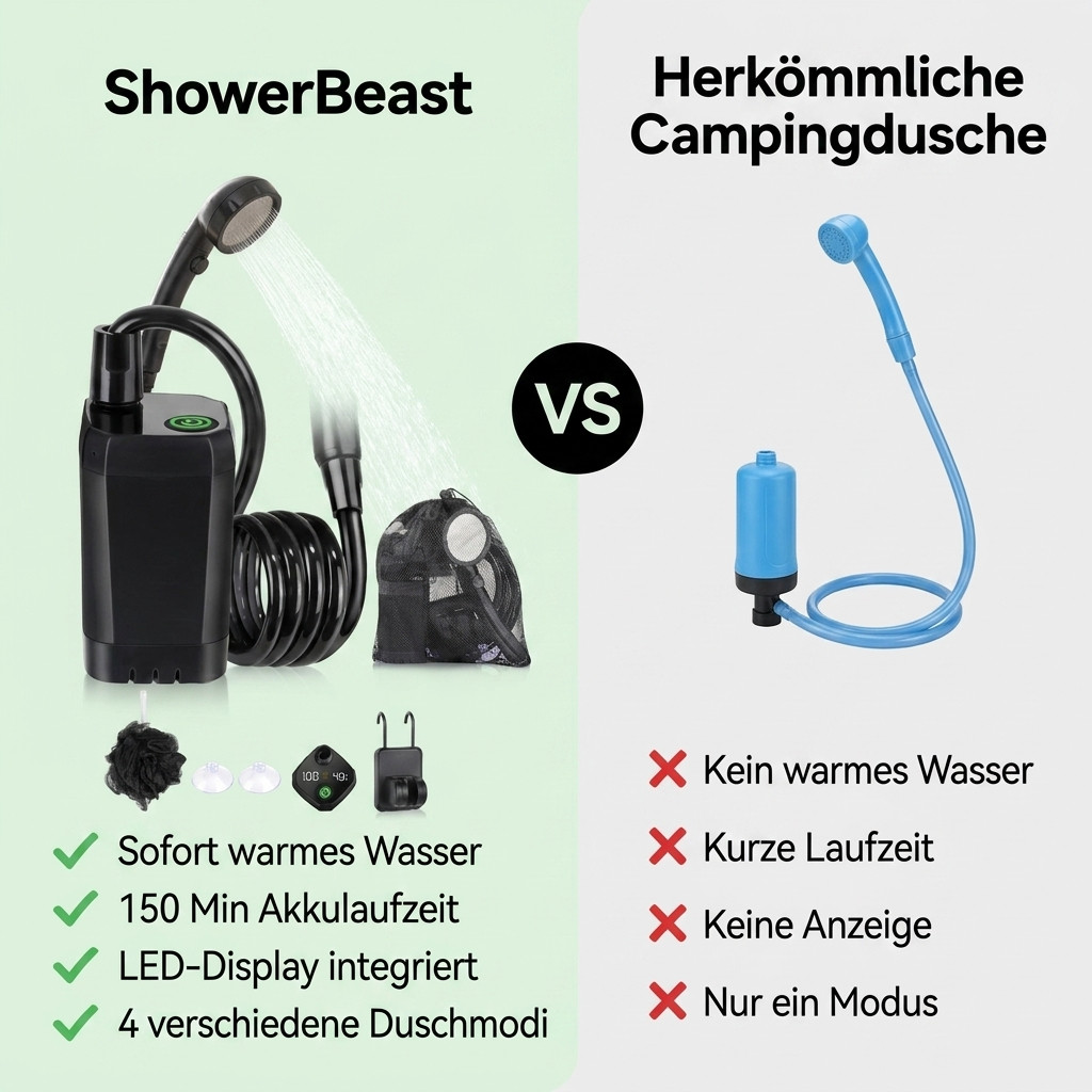 ShowerBeast - Fühl dich sauber. Überall. Jederzeit.