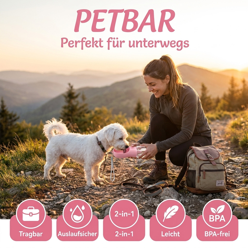 PETBAR - Vergiss einfache Näpfe – Diese 2-in-1 Flasche ist ein Gamechanger!