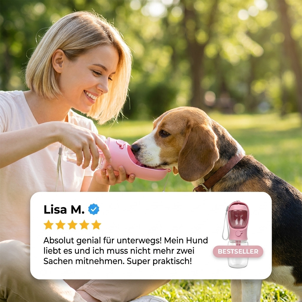 PETBAR - Vergiss einfache Näpfe – Diese 2-in-1 Flasche ist ein Gamechanger!
