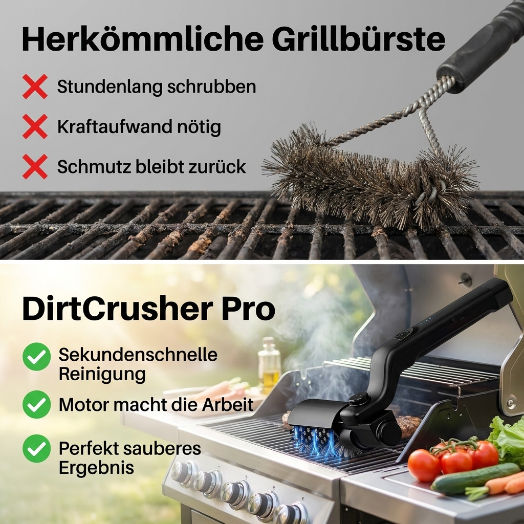 DirtCrusher Pro - Schluss mit ekelhaften Grillrosten