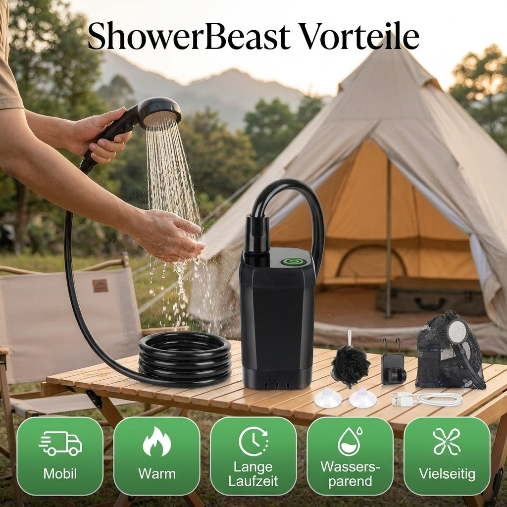 ShowerBeast - Fühl dich sauber. Überall. Jederzeit.